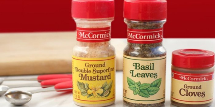 New $3.25/5 McCormick or McCormick Gourmet Spices Coupon = Nice Deals at Walmart