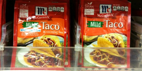 Three New McCormick Coupons = Taco Seasoning Packets ONLY 24¢ Each at Walgreens Starting 3/5