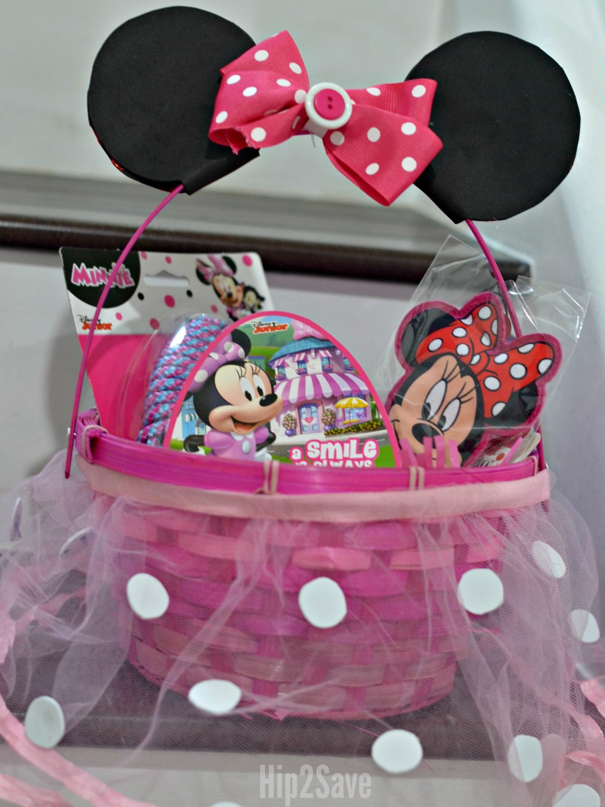 minnie mouse plush easter basket