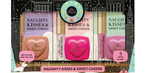 Too Faced Cosmetics: Up to 60% Off Sale = Naughty Kisses & Sweet Cheeks Set Just $18 (Reg. $36) + More