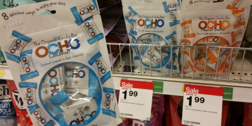 Target Shoppers! Save Big on Organic Candy (Ocho Candy Bars, Justin’s Peanut Butter Cups & More)