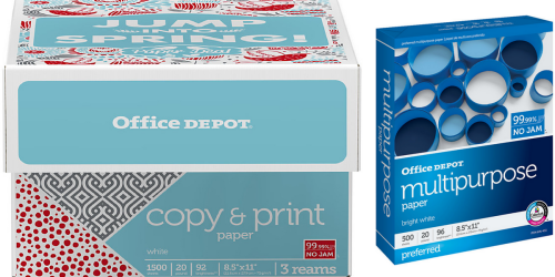 Office Depot/OfficeMax: Paper Reams Only 67¢ Each After Bonus Rewards