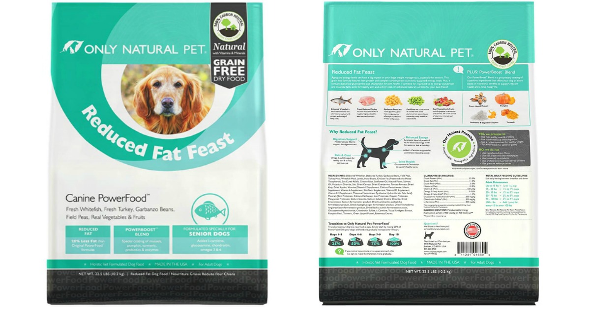 Only Natural Pet dog food 