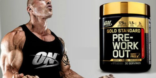 Amazon: Optimum Nutrition Gold Standard Pre-Workout 30 Servings Powder Only $14.25 Shipped