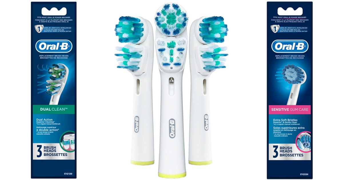 Amazon 3 Pack OralB Electric Toothbrush Replacement Brush Heads Only