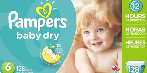 Amazon Family: Pampers Baby Dry Size 6 Diapers 128 Count Box Only $17.40 Shipped (Just 14¢ Each)