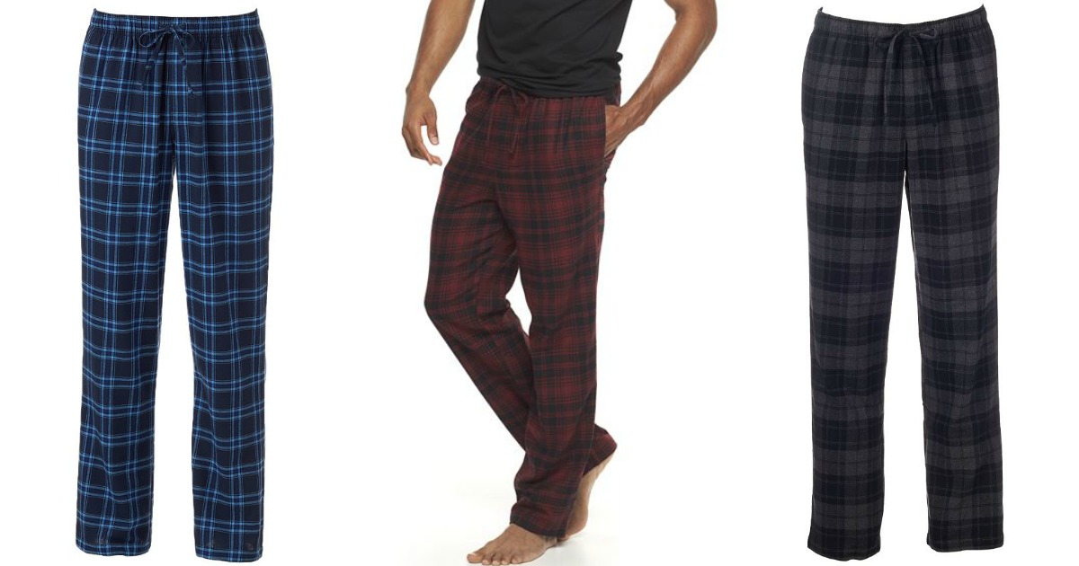 Kohl's Cardholders: Men's Flannel Lounge Pants Only $3.36 Shipped ...