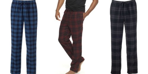Kohl’s Cardholders: Men’s Flannel Lounge Pants Only $3.36 Shipped + More Menswear Deals
