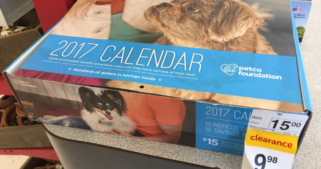 Petco Clearance Find: 2017 Calendar Only $9 98 Includes Over $40