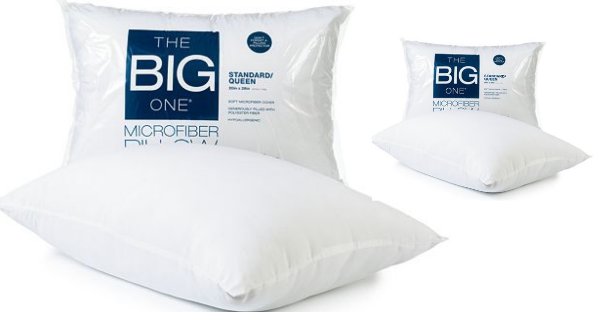 Kohl's Cardholders The Big One Microfiber Queen Pillow Only 2.79