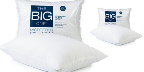 Kohl’s Cardholders: The Big One Microfiber Queen Pillow Only $2.79 Shipped (Regularly $11.99)
