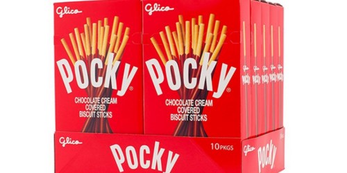 Amazon: TEN Pocky Chocolate Covered Biscuit Sticks Boxes Only $12.64 Shipped (Just $1.26 Each!)
