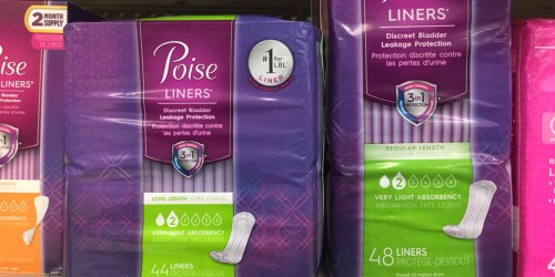 7 New Poise & Depend Coupons = Liners Only $1.99 at Walgreens