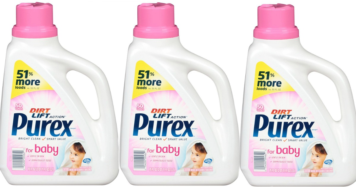 Amazon Purex Liquid Baby Laundry Detergent 75oz Bottle Only 3.77 Shipped