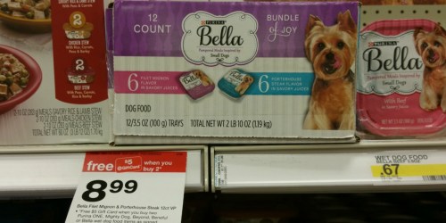 Target: Purina Bella Canned Dog Food Only 37¢ Per Can After Gift Card