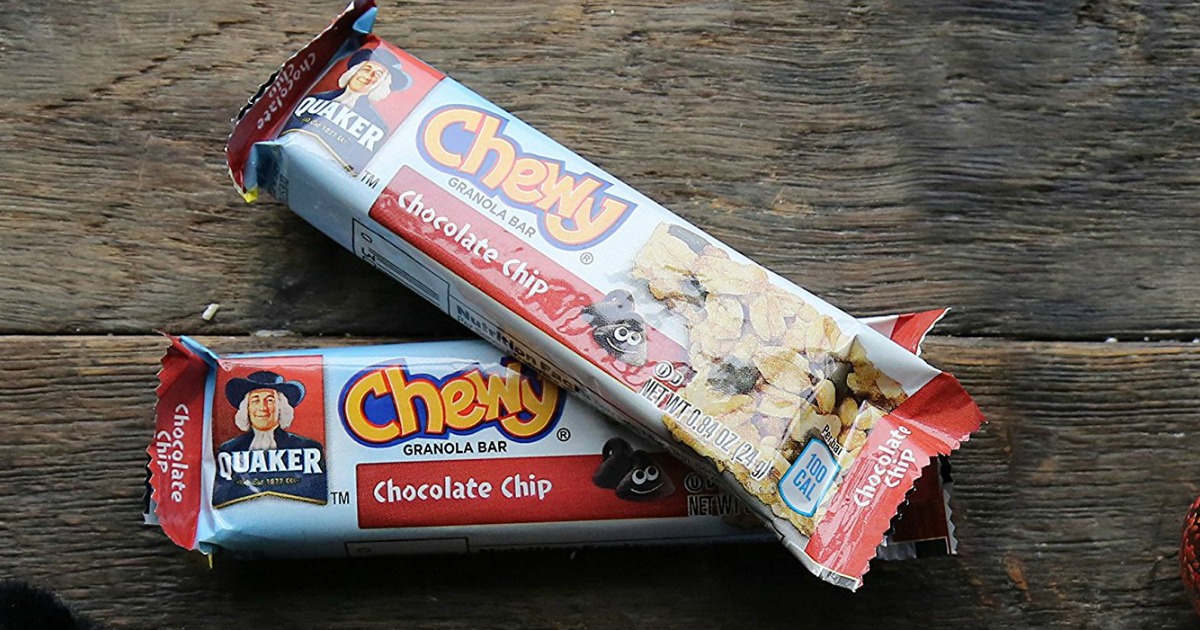 Amazon Prime Quaker Chewy Granola Bars 58Count Only 8.99 Shipped