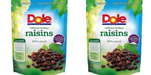 Amazon: Dole Raisins 12oz Bag ONLY $3.49