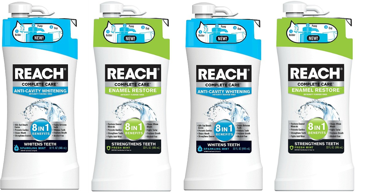 Amazon 4 Packs of Reach Mouth Rinse Only 10.56 (Just 2.64 Each)
