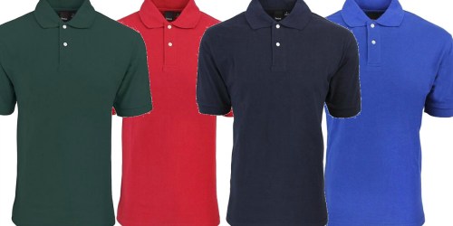 Reebok Men’s Cotton Polo Shirts Only $12 Shipped