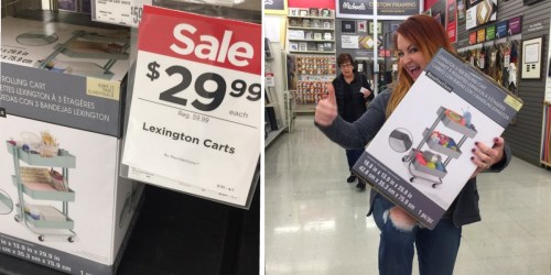 Michaels: Lexington 3-Tier Rolling Carts Only $29.99 (Regularly $59.99) – In-Store & Online