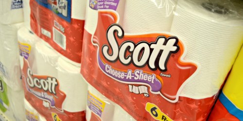 Walmart: Scott Paper Towels 6-Count Only $3.99 (Regularly $5.74) – Just 67¢ Per Roll
