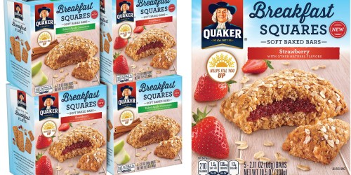 Amazon: Quaker Breakfast Squares Soft-Baked Bars Only $2.62 Per Box Shipped