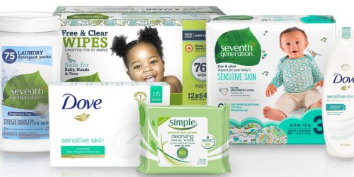 Amazon Family: 40% Off Sensitive Skin Essentials = Hot Buy on Seventh Generation Baby Wipes