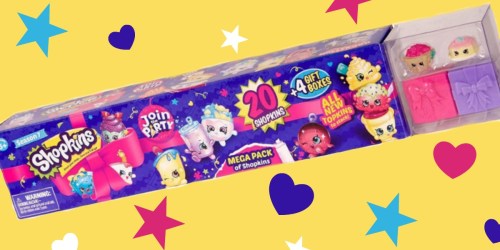 Shopkins Mega Pack Only $10 (Regularly $17) – Includes 20 Shopkins AND 4 Gift Boxes