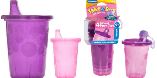 The First Years Spill-Proof Sippy Cups 4-Pack Only $1