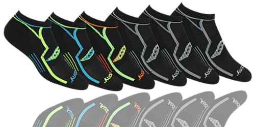 Amazon: Men’s Saucony Performance No-Show Socks 6-Pack Only $12.99