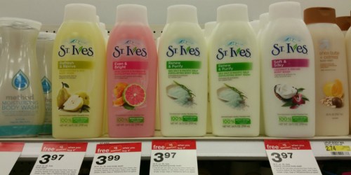 Target: St. Ives & Caress Body Wash ONLY 68¢ Each (After Gift Card) + More