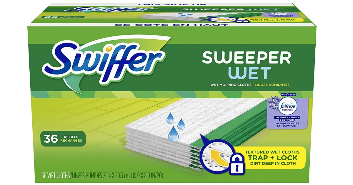 Amazon Prime: Swiffer Sweeper Wet Mop Refills 36 Count Box Only $7.90 ...