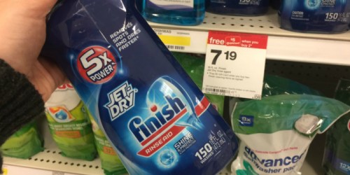 New Finish Coupons = LARGE Jet-Dry Rinse Aid Only $3.69 Each After Gift Card at Target