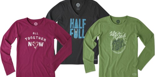 Life Is Good: Women’s Tees, Tote Gift Pack, Hats & More Just $8.49 Each Shipped