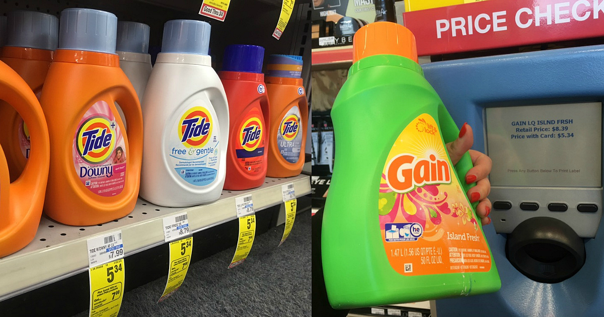 CVS Tide & Gain Liquid Laundry Detergent Just 2.14 Each (Regularly 8.79) Thru Tomorrow