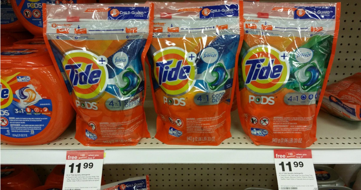 *NEW* 2/1 Tide Pods & Gain Flings Coupons = 32ct Package Only 6.66