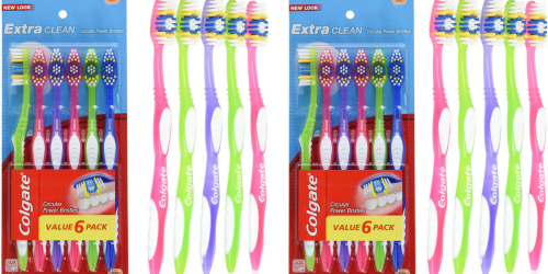 Amazon: Colgate Soft Toothbrushes 6-Count Pack Only $2.97 Shipped (Just 50¢ Each)