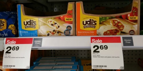 Target Shoppers! Save BIG on Udi’s Gluten Free Products = Frozen Burritos Only 34¢ (Reg. $2.99) + More
