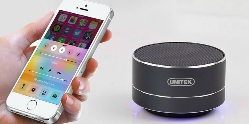 Amazon: UNITEK Aluminium Wireless Stereo Portable Bluetooth Speaker Just $9