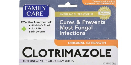 Amazon: FIVE Family Care Clotrimazole Anti Fungal 1% Cream 1oz Tubes Just $7.92