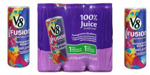 Amazon Prime: V8 V-Fusion Pomegranate Blueberry 8 Ounce Cans 24 Pack Only $10.34 Shipped