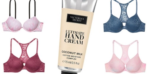 Victoria’s Secret: 2 PINK Bras & a Hand Cream ONLY $41.50 Shipped + Earn $20 Reward Card