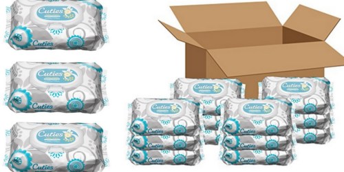 Amazon: TWELVE Cuties Baby Wipes 72-Count Packs Only $11.09 Shipped (Just 92¢ Per Pack)