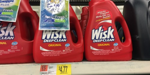 New $1/1 ANY Wisk Product Coupon = 50oz Laundry Detergent Bottle Only $3.67 at Walmart