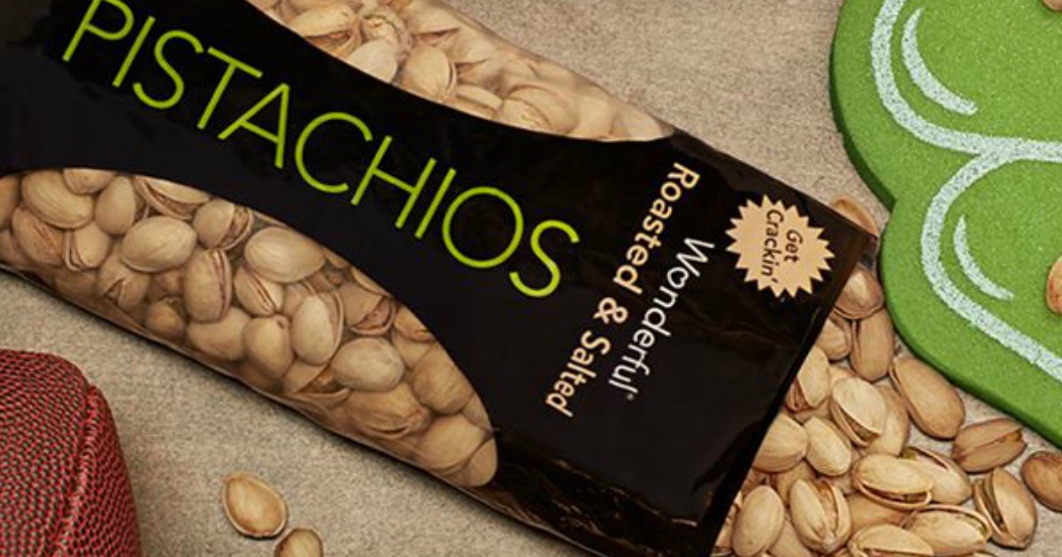 Amazon 24Count Pack Wonderful Pistachios Single Serve Bags Only 13.