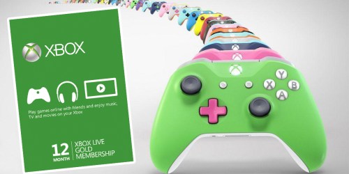12-Month Xbox Live Gold Membership Card Only $39.99 Shipped