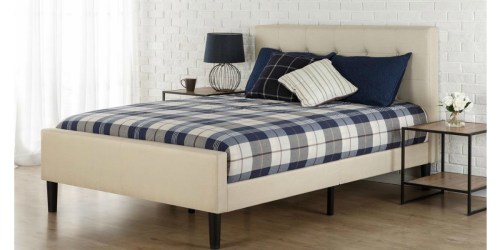 Amazon: Upholstered Platform Bed w/ Footboard Only $159-$218 Shipped (Regularly up to $289)