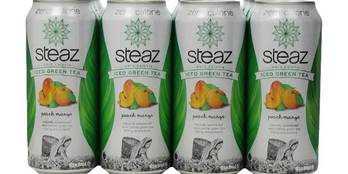 Amazon Prime: Steaz Zero Calorie Peach Mango Green Iced Tea 12-Pack Only $10.15 Shipped