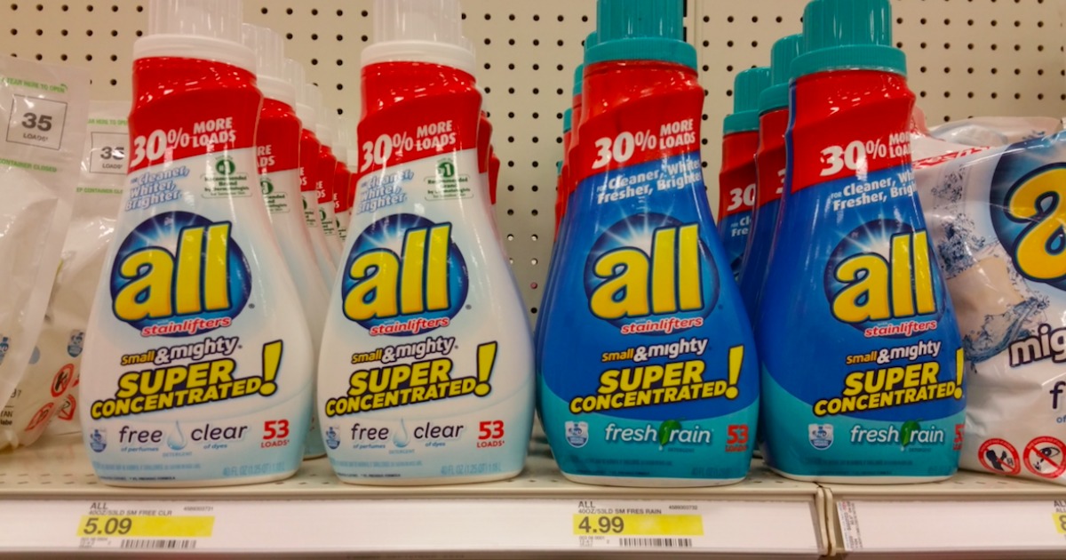 Target All Small & Mighty Free Clear 40oz Laundry Detergent Bottles