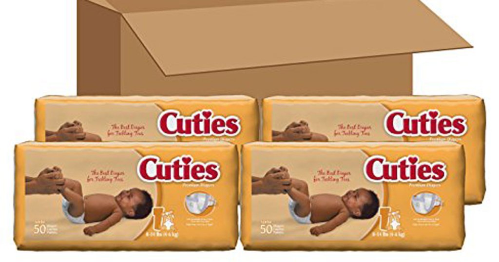 Amazon Family 4 Packs Cuties Size 1 Diapers Just 9.50 (Only 5¢ Per